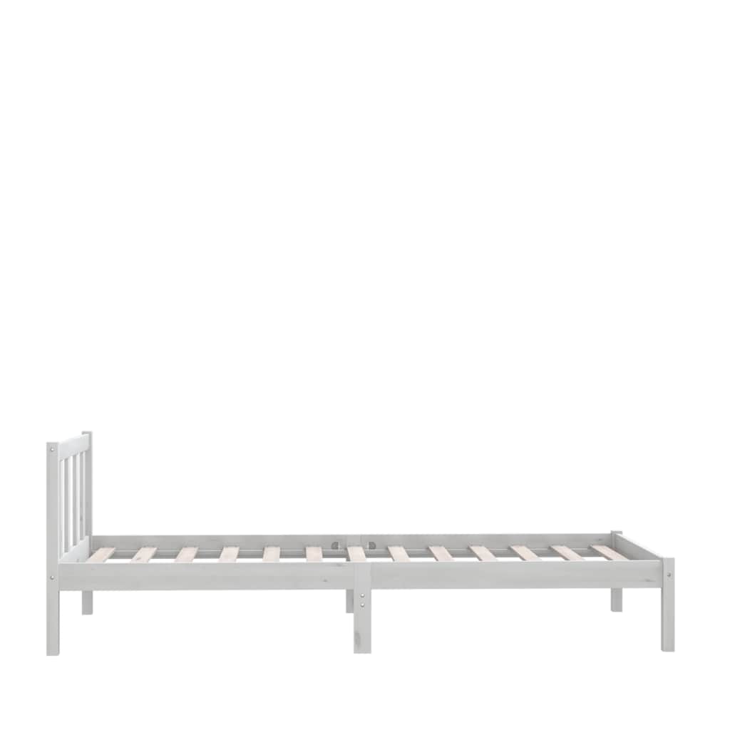 Sengeramme Hvit Heltre Furu 75X190 Cm Small Single