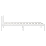 Sengeramme Hvit Heltre Furu 75X190 Cm Small Single