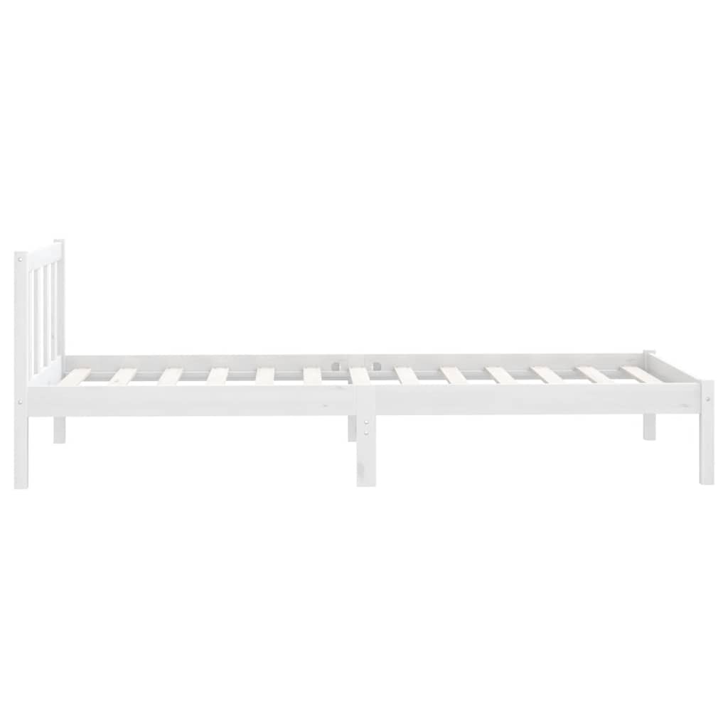 Sengeramme Hvit Heltre Furu 75X190 Cm Small Single