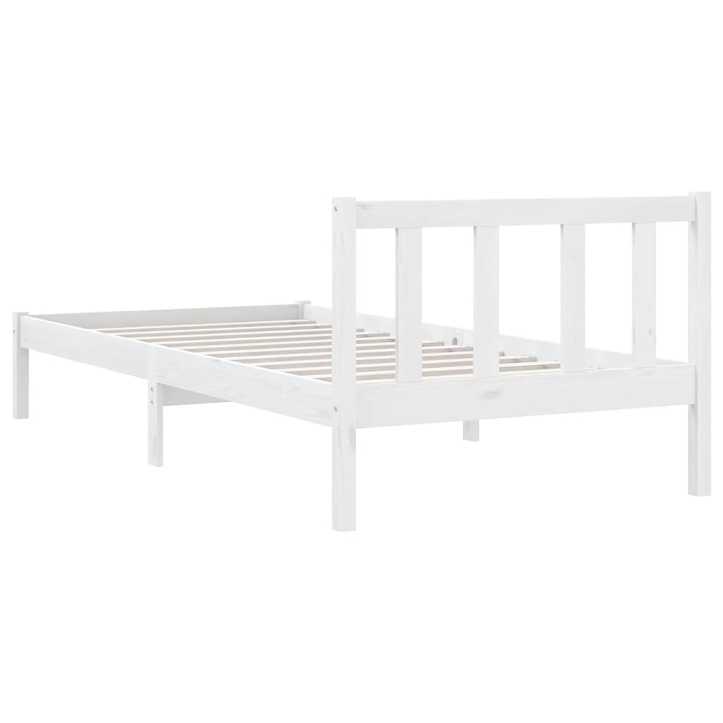 Sengeramme Hvit Heltre Furu 75X190 Cm Small Single