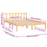Sengeramme Heltre Furu 140X190 Cm