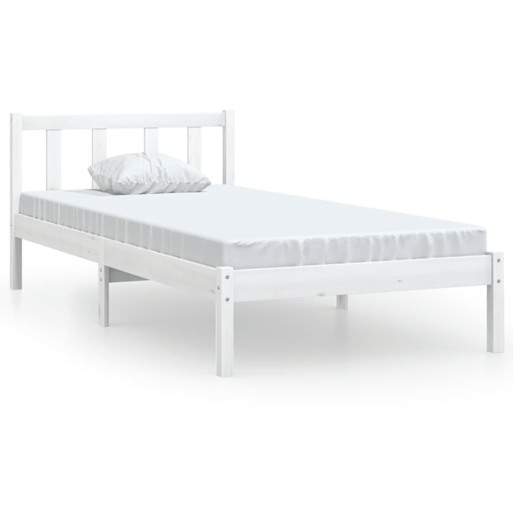 Sengeramme Hvit Heltre Furu 90X200 Cm