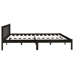 Sengeramme Svart Heltre Furu 200X200 Cm