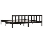 Sengeramme Svart Heltre Furu 200X200 Cm
