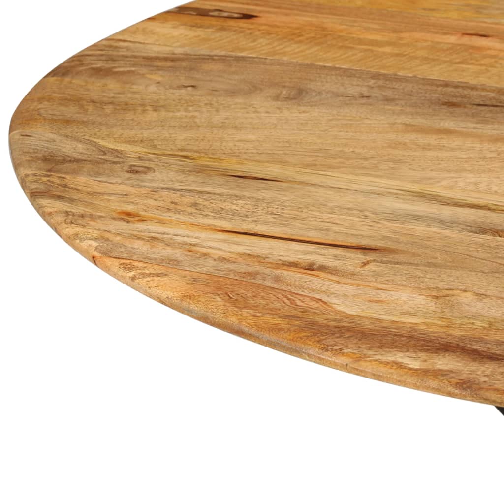 Spisebord Ø110X78 Cm Heltre Mango Og Stål