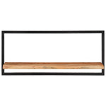 Vegghyller 2 Stk 80X25X35 Cm Heltre Akasie Og Stål