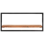 Vegghyller 2 Stk 80X25X35 Cm Heltre Akasie Og Stål