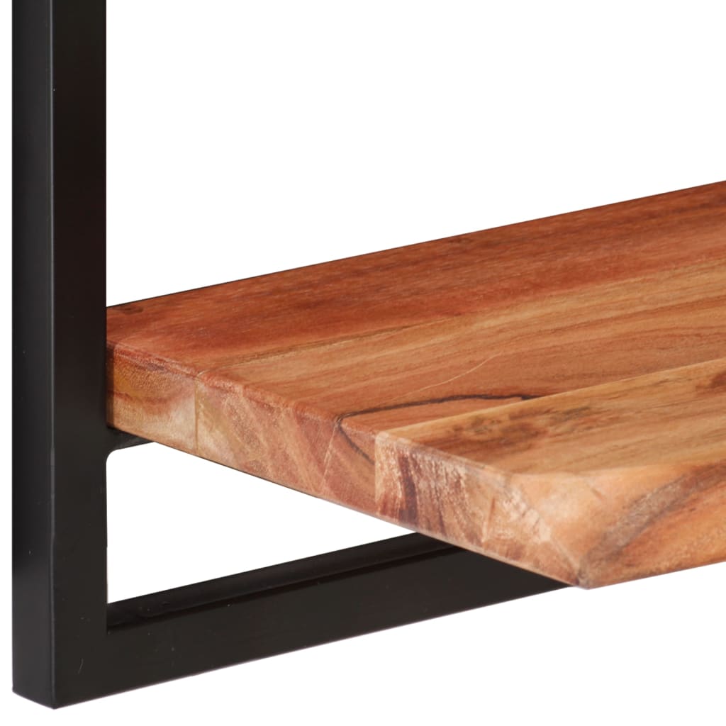 Vegghyller 2 Stk 80X25X35 Cm Heltre Akasie Og Stål