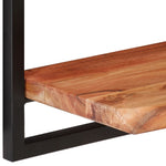 Vegghyller 2 Stk 80X25X35 Cm Heltre Akasie Og Stål