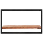 Vegghyller 2 Stk 60X25X35 Cm Heltre Akasie Og Stål
