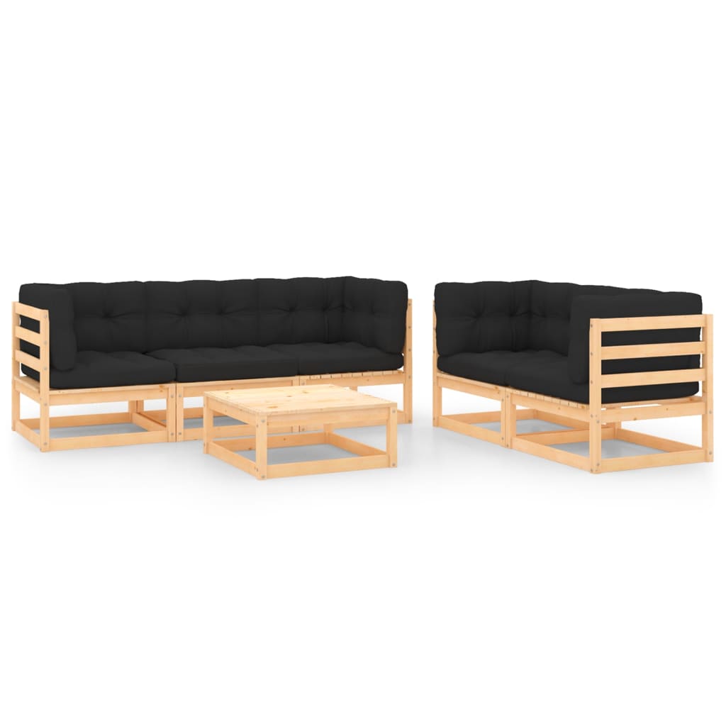 Hagesofagruppe Med Puter 6 Deler Heltre Furu