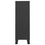 Garderobe Industriell Stil Antrasitt 67X35X107 Cm Stål