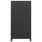 Industriell Garderobe Svart 90X50X180 Cm Metall