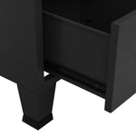 Industriell Garderobe Svart 90X50X180 Cm Metall
