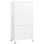 Industriell Garderobe Hvit 90X50X180 Cm Metall