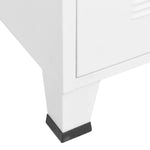 Industriell Garderobe Hvit 90X50X180 Cm Metall