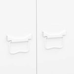 Industriell Garderobe Hvit 90X50X180 Cm Metall