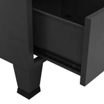 Garderobe Antrasitt 90X50X180 Cm Metall