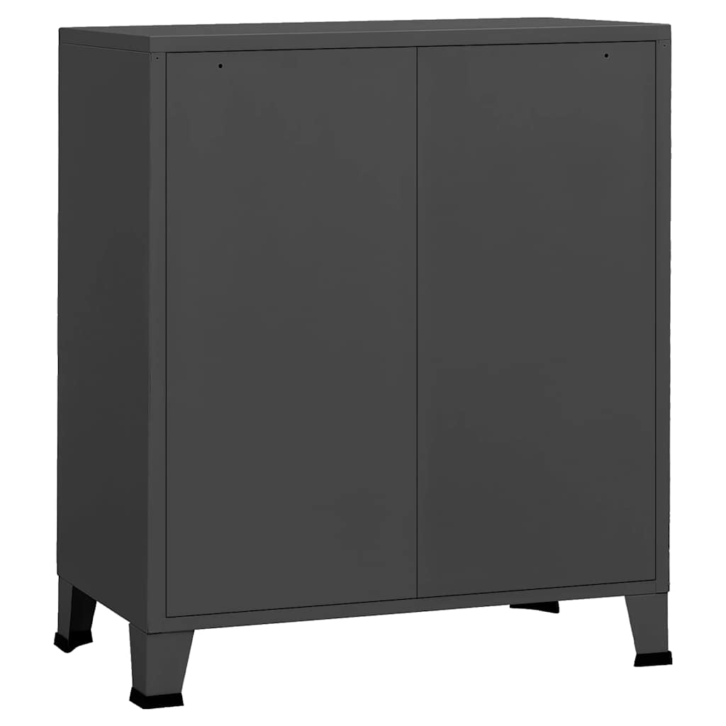 Industriell Kommode Antrasitt 78X40X93 Cm Metall