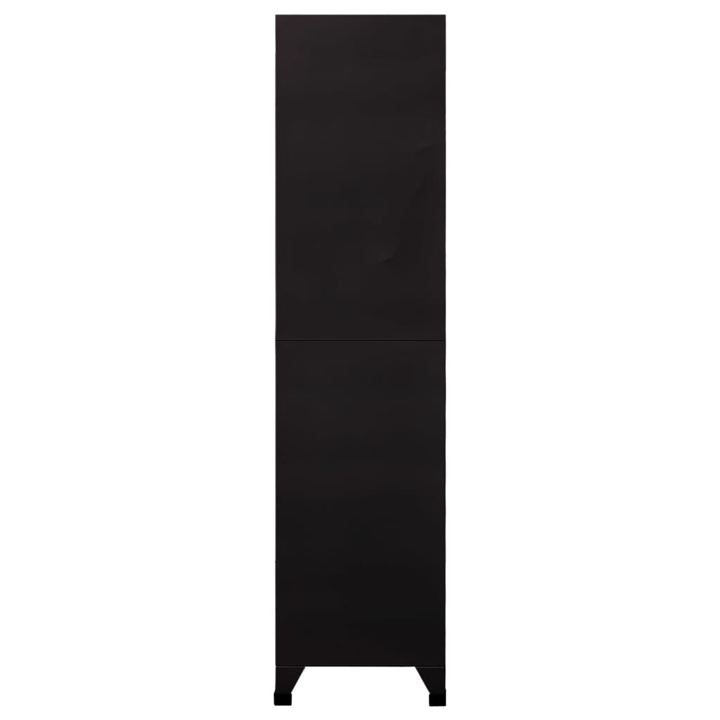 Oppbevaringsskap Svart 90X45X180 Cm Stål