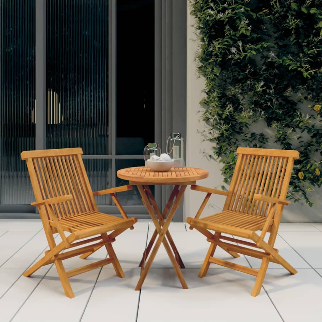 Hagespisestuesett 3 Deler Heltre Teak