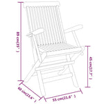 Hagespisestuesett 3 Deler Heltre Teak