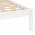 Sengeramme Hvit Heltre 75X190 Cm Small Single
