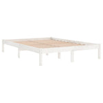 Sengeramme Hvit Heltre Furu 140X200 Cm