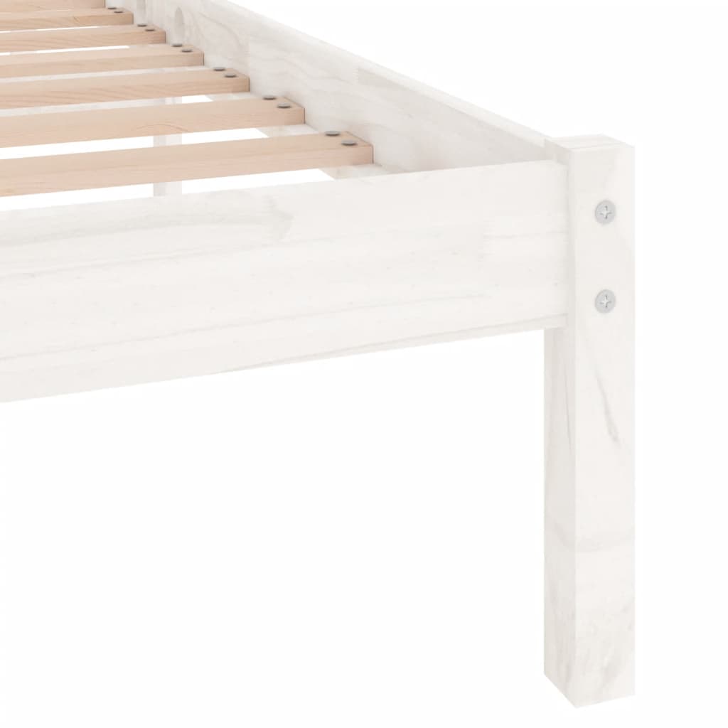 Sengeramme Hvit Heltre Furu 160X200 Cm
