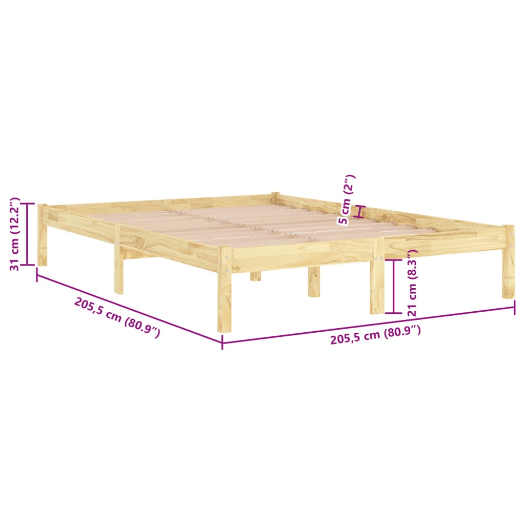 Sengeramme Heltre Furu 200X200 Cm