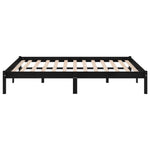 Sengeramme Svart Heltre Furu 200X200 Cm