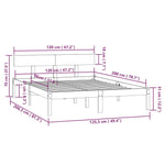 Sengeramme Heltre Furu 120X200 Cm