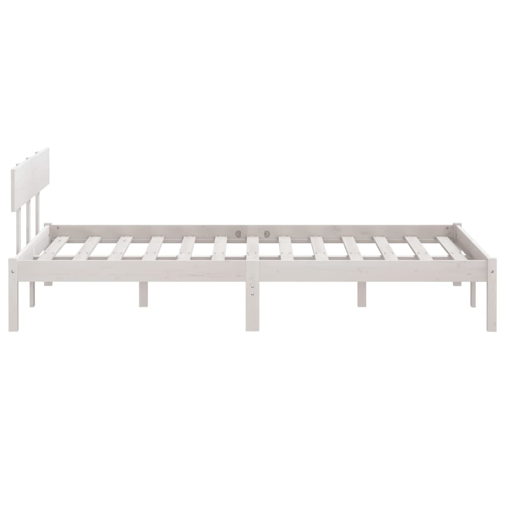 Sengeramme Hvit Heltre Furu 140X200 Cm
