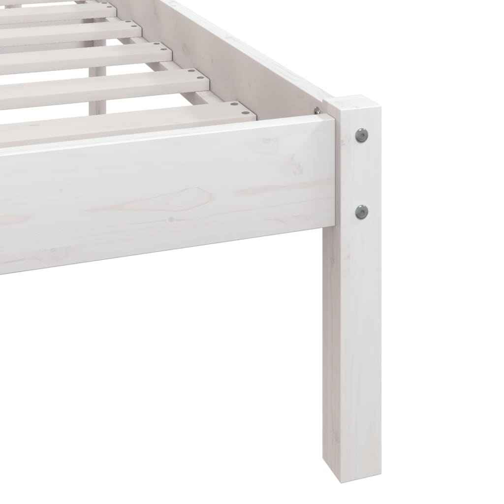 Sengeramme Hvit Heltre Furu 140X200 Cm