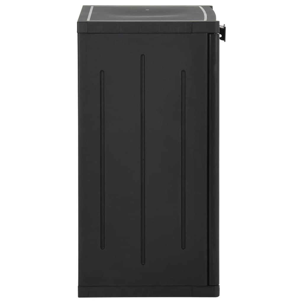 Oppbevaringsskap For Hage 65X45X88 Cm Pp Svart Rotting