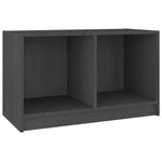 Tv-Benk Grå 70X33X42 Cm Heltre Furu