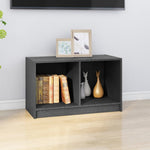 Tv-Benk Grå 70X33X42 Cm Heltre Furu