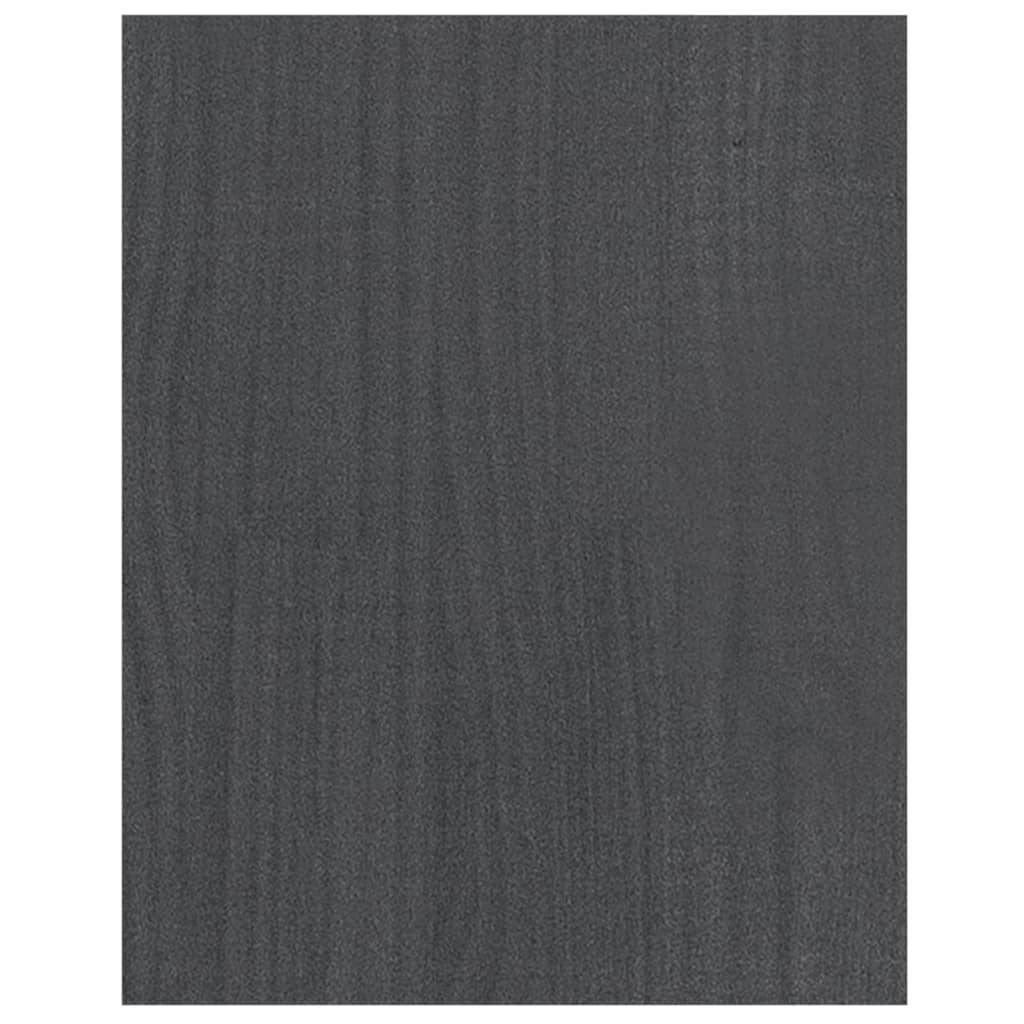 Tv-Benk Grå 70X33X42 Cm Heltre Furu