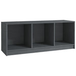 Tv-Benk Grå 104X33X41 Cm Heltre Furu