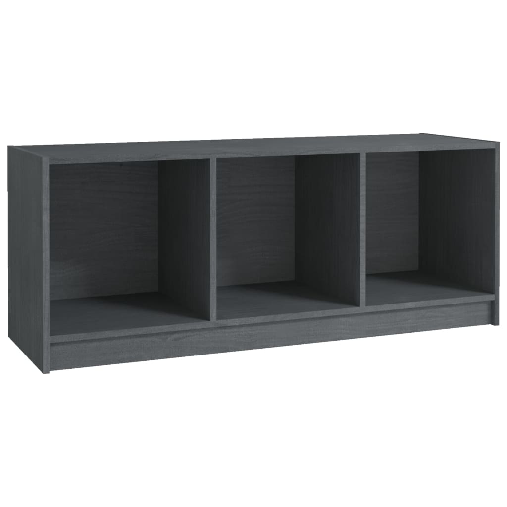 Tv-Benk Grå 104X33X41 Cm Heltre Furu