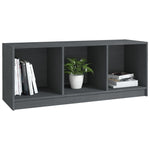 Tv-Benk Grå 104X33X41 Cm Heltre Furu