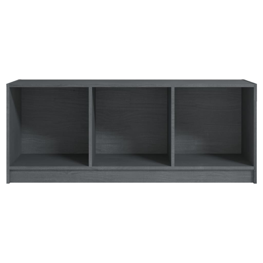 Tv-Benk Grå 104X33X41 Cm Heltre Furu