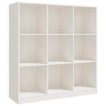 Bokhylle/Romdeler Hvit 104X33,5X110 Cm Heltre Furu