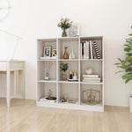 Bokhylle/Romdeler Hvit 104X33,5X110 Cm Heltre Furu
