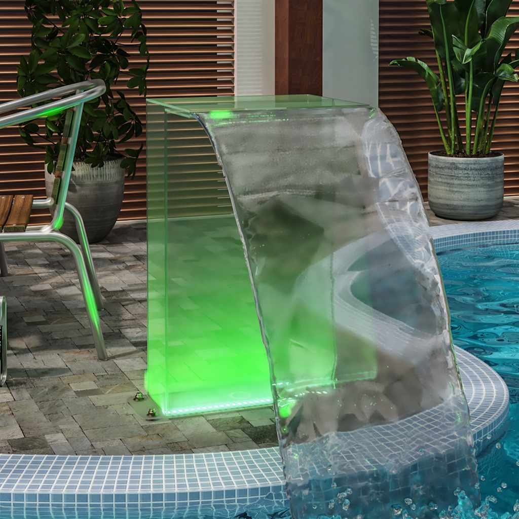 Bassengfontene Med Rgb Led Akryl 51 Cm