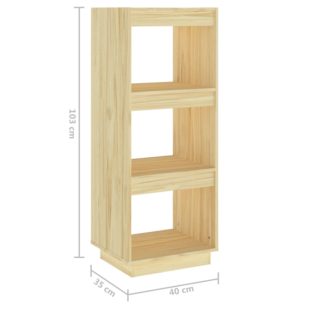 Bokhylle/Romdeler 40X35X103 Cm Heltre Furu