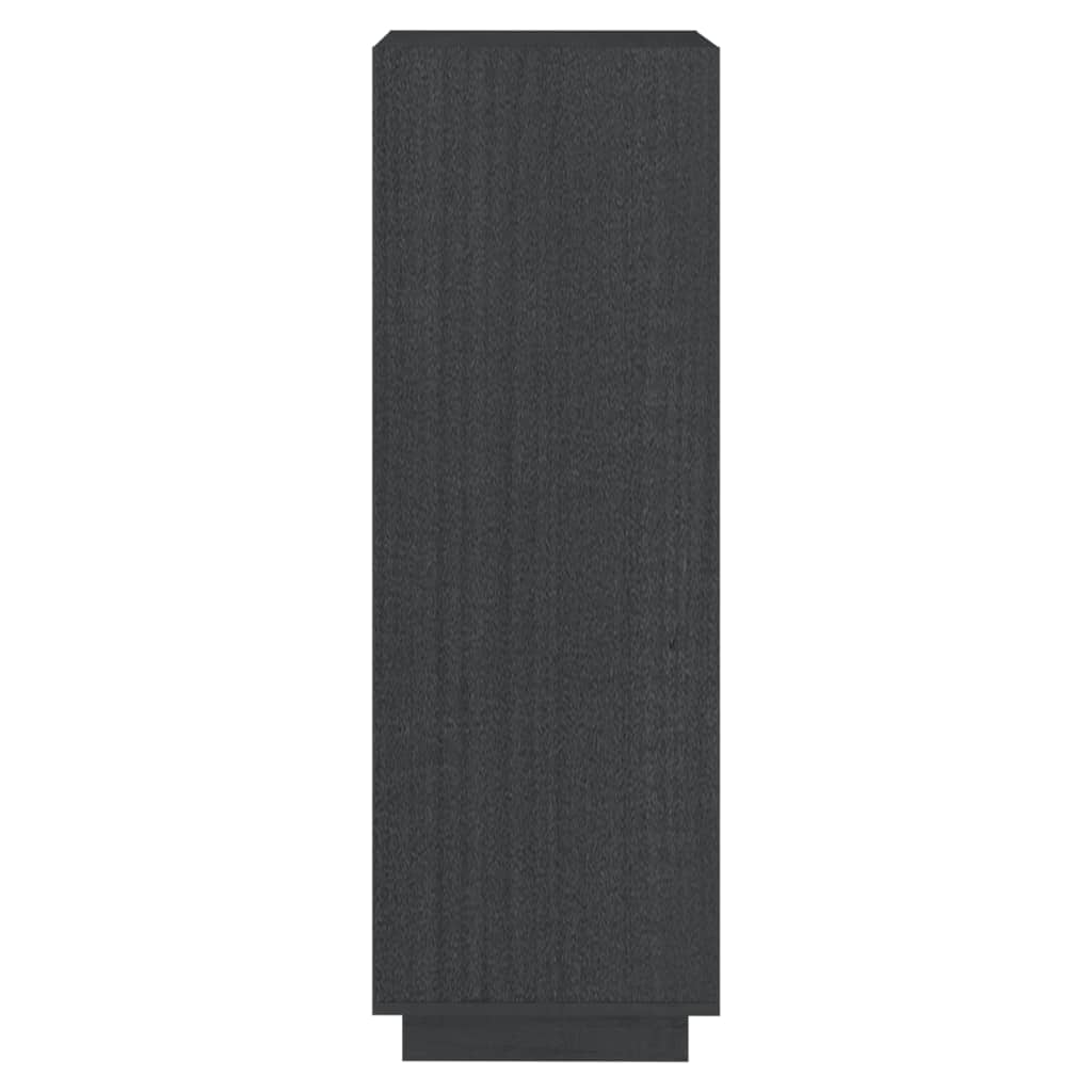 Bokhylle/Romdeler Grå 40X35X103 Cm Heltre Furu