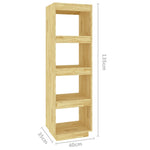 Bokhylle/Romdeler 40X35X135 Cm Heltre Furu