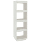 Bokhylle/Romdeler Hvit 40X35X135 Cm Heltre Furu