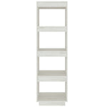 Bokhylle/Romdeler Hvit 40X35X135 Cm Heltre Furu